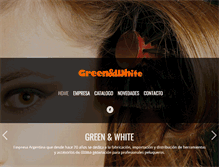 Tablet Screenshot of greenandwhitesrl.com